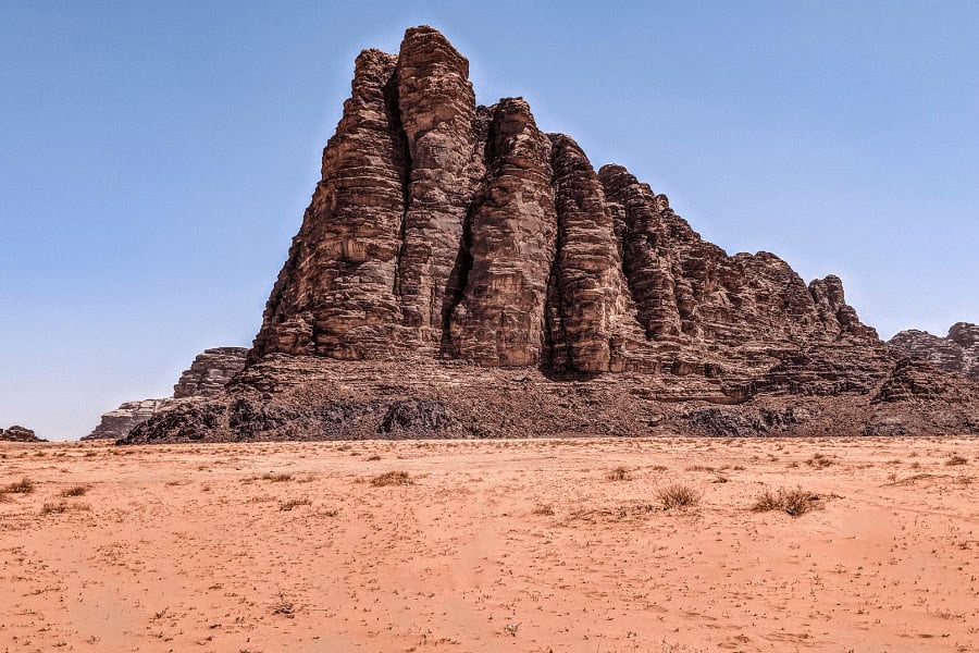 Seven Pillars of Wisdom in Wadi Rum