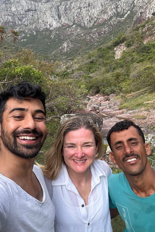 Picture with our guide without whom we wouldn't be able to visit and explore Socotra